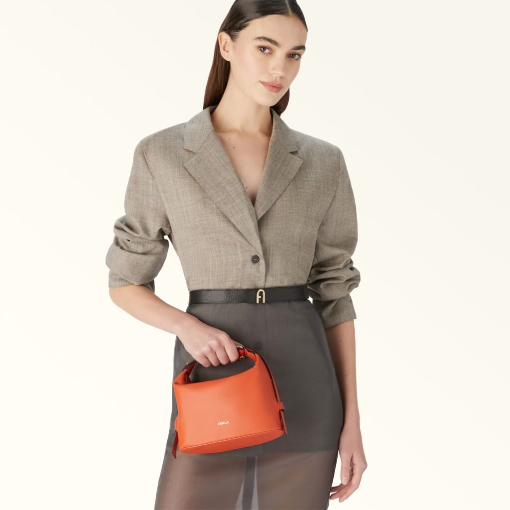 Furla Navola Mini handbag in orange – bestseller 2025, product image for AEInspire reviews and style guides